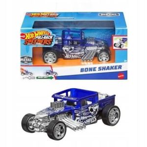 Hot Wheels Pull Back Speeder Diecast 1:43 Scale Car - Bone Shaker