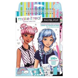 Make It Real Fashion Design Sketchbook Pastel Pop