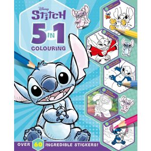 Disney Stitch: 5 in 1 Colouring 