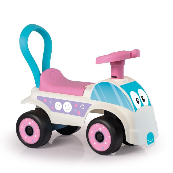 Dolu Foot to Floor Car - White & Pink
