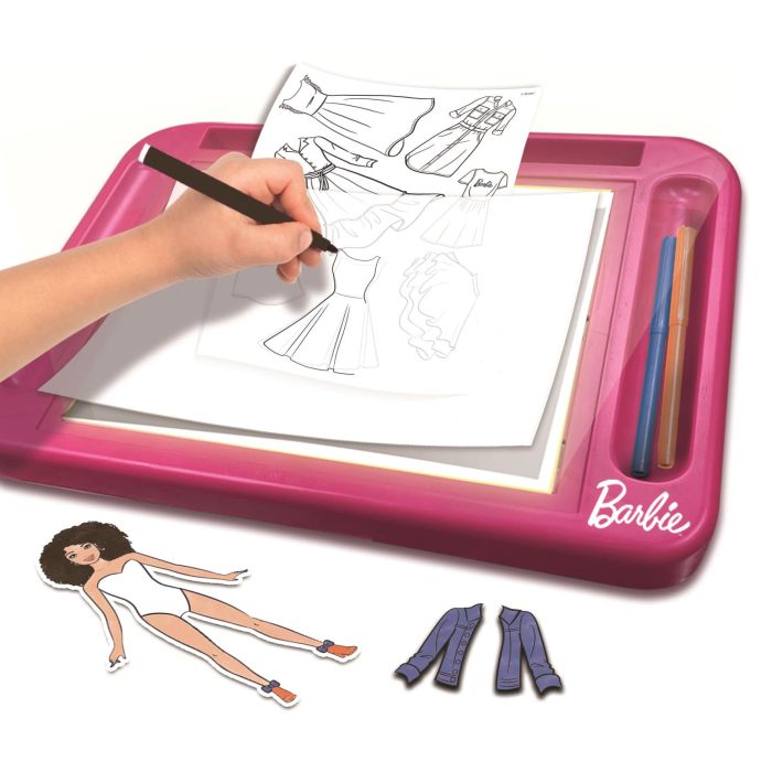 Barbie Fashion Design Table with Doll