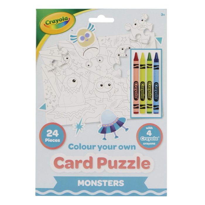 Crayola Colour Your Own Card Puzzle -Monsters