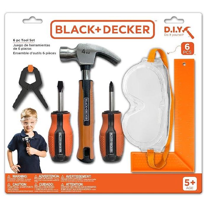 Black and Decker 6 Piece Builder Roleplay Tool Set