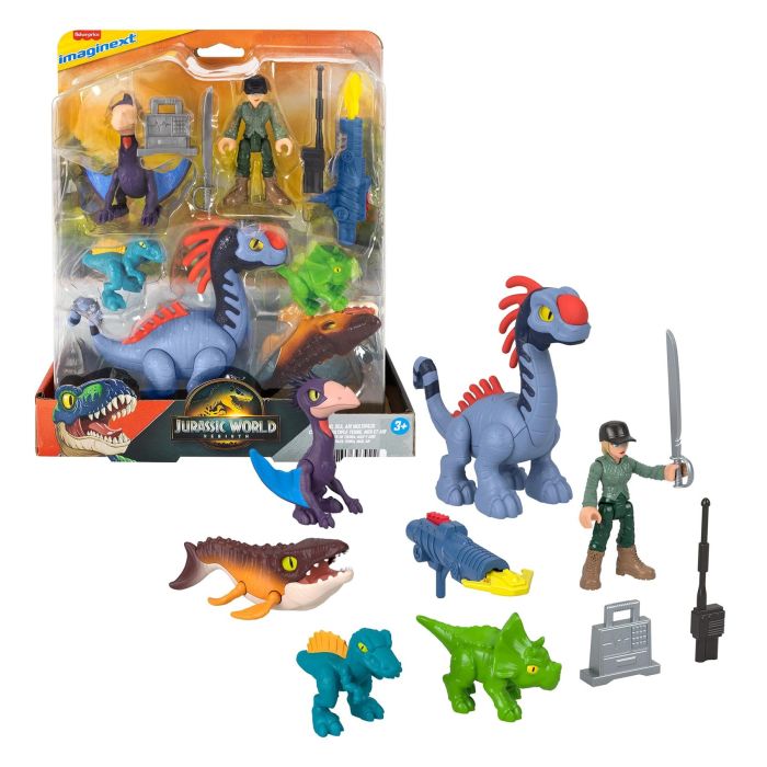 Fisher-Price Imaginext Jurassic World Rebirth Set with 6 Action Figures