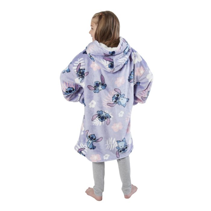 Stitch Floral Hooded Blanket