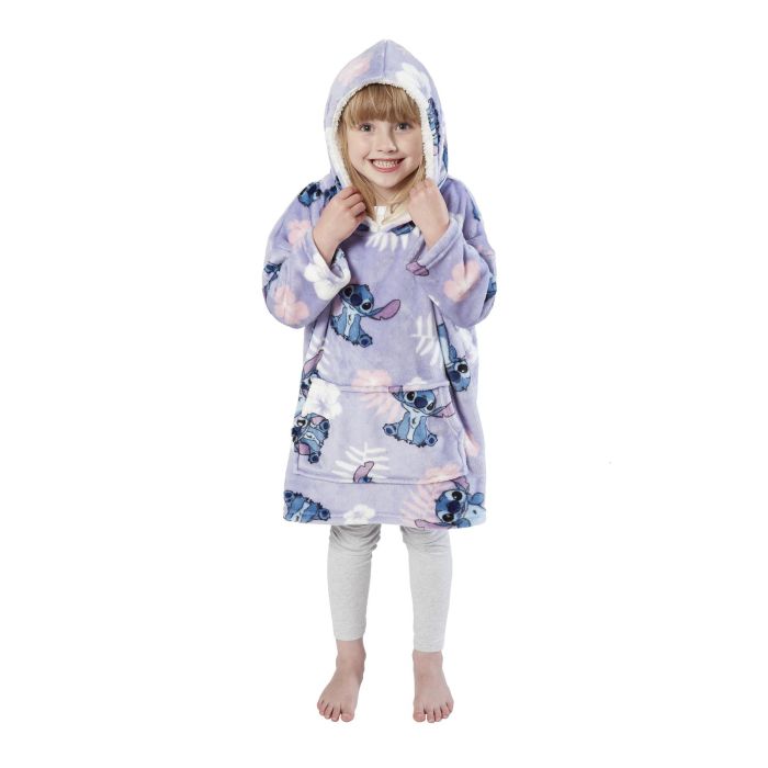 Stitch Floral Hooded Blanket