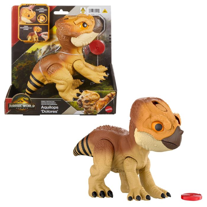 Jurassic World Rebirth Primal Protector Aquilops Dolores  Dinosaur Action Figure