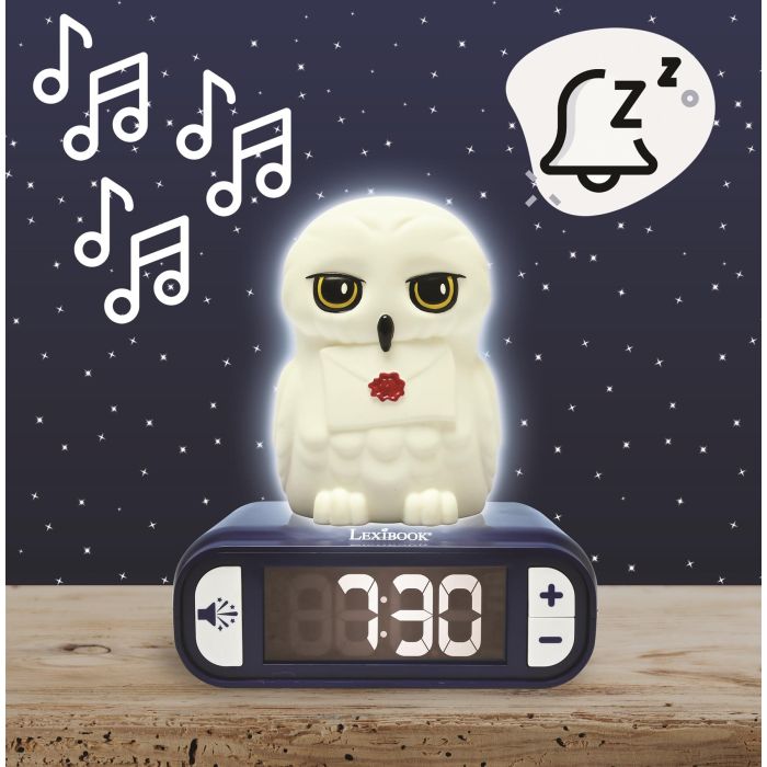 Harry Potter Hedwig Night Light Alarm Clock