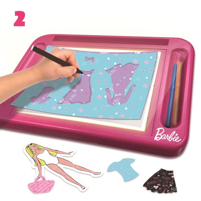 Barbie Fashion Design Table with Doll