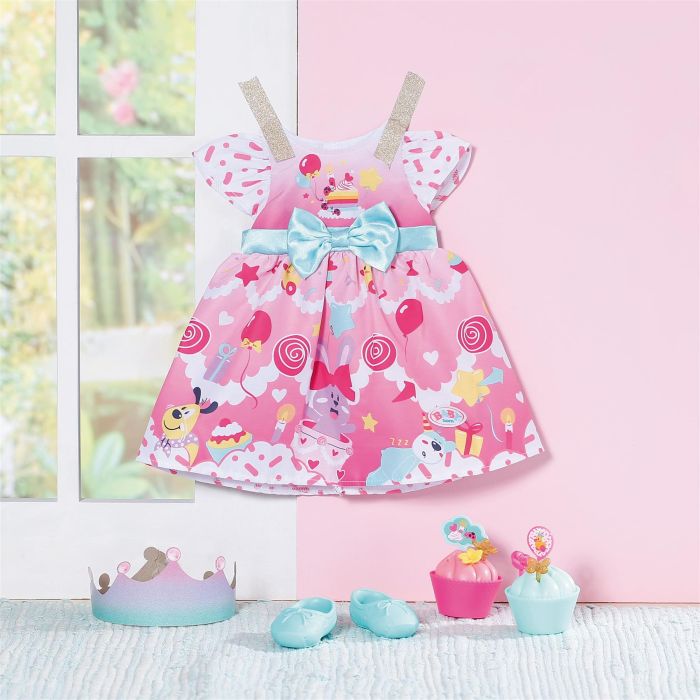 BABY Born Deluxe Birthday 43cm Doll Clothes Set
