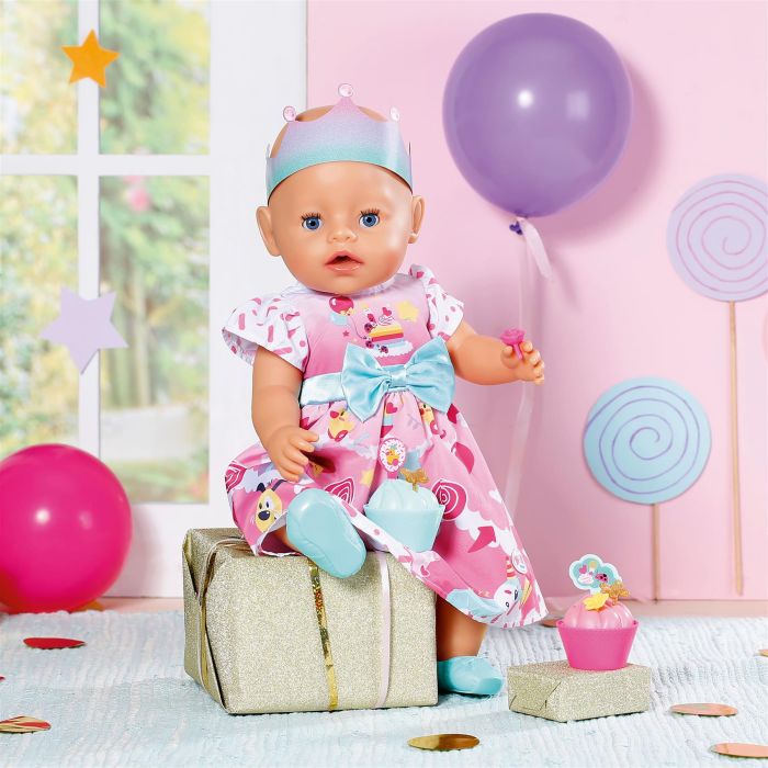 BABY Born Deluxe Birthday 43cm Doll Clothes Set