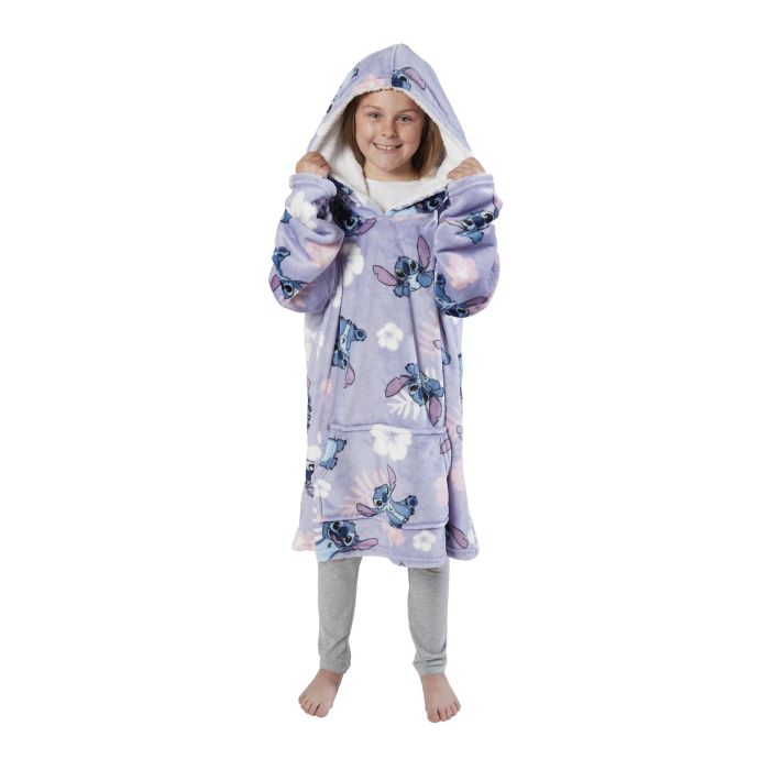 Stitch Floral Hooded Blanket