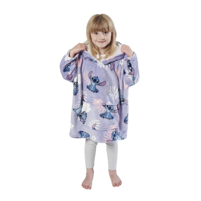 Stitch Floral Hooded Blanket
