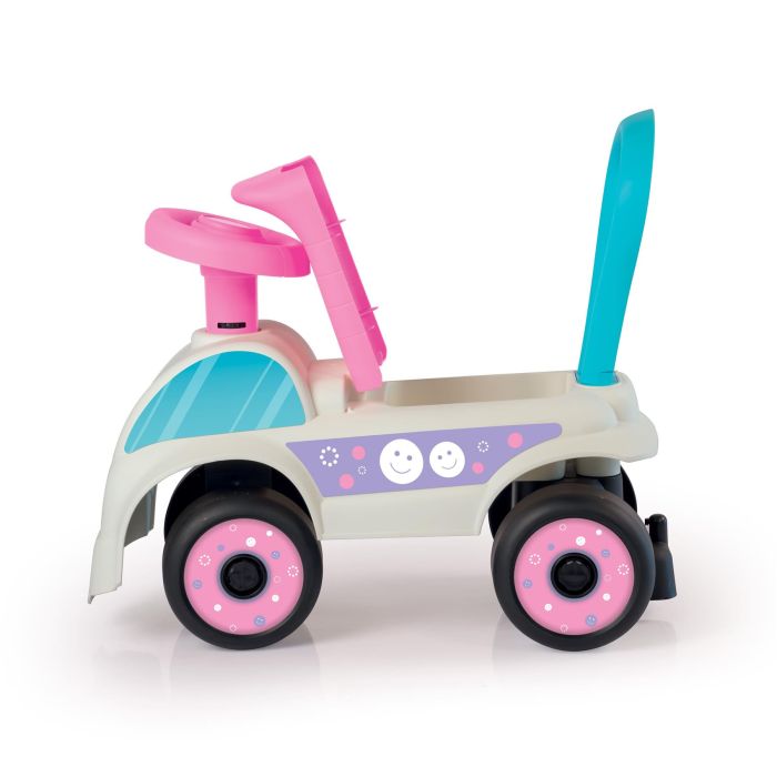 Dolu Foot to Floor Car - White & Pink