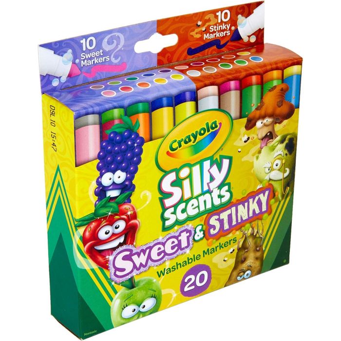 Crayola Silly Scents Sweet & Stinky Scented Markers