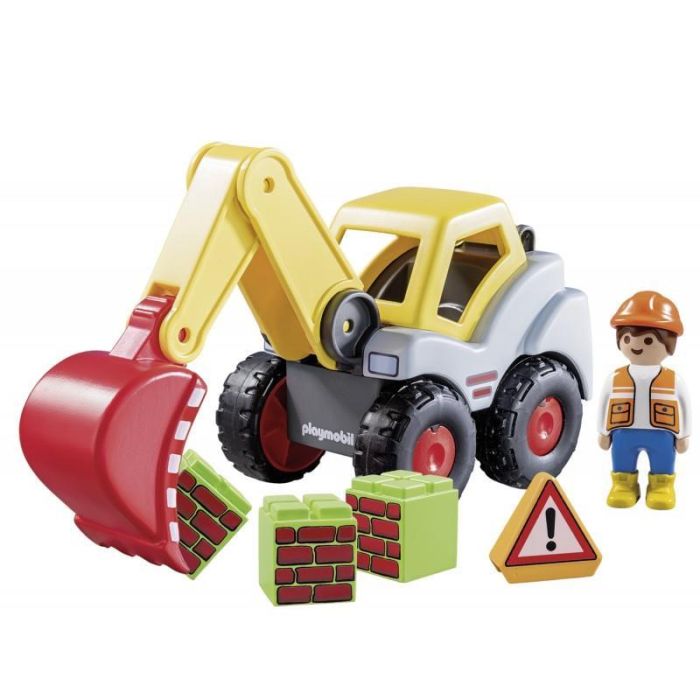 Playmobil 70125 1.2.3 Shovel Excavator