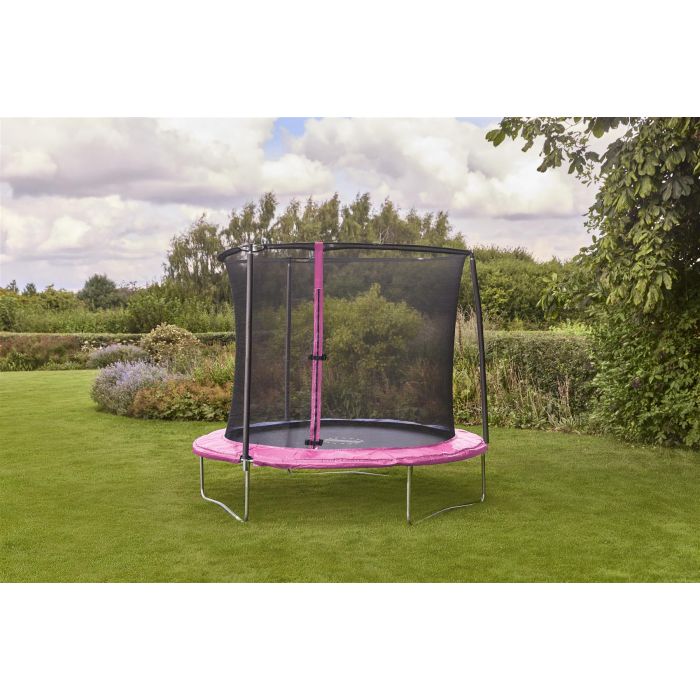 Sportspower 8ft Bounce Pro Trampoline with Enclosure – Pink