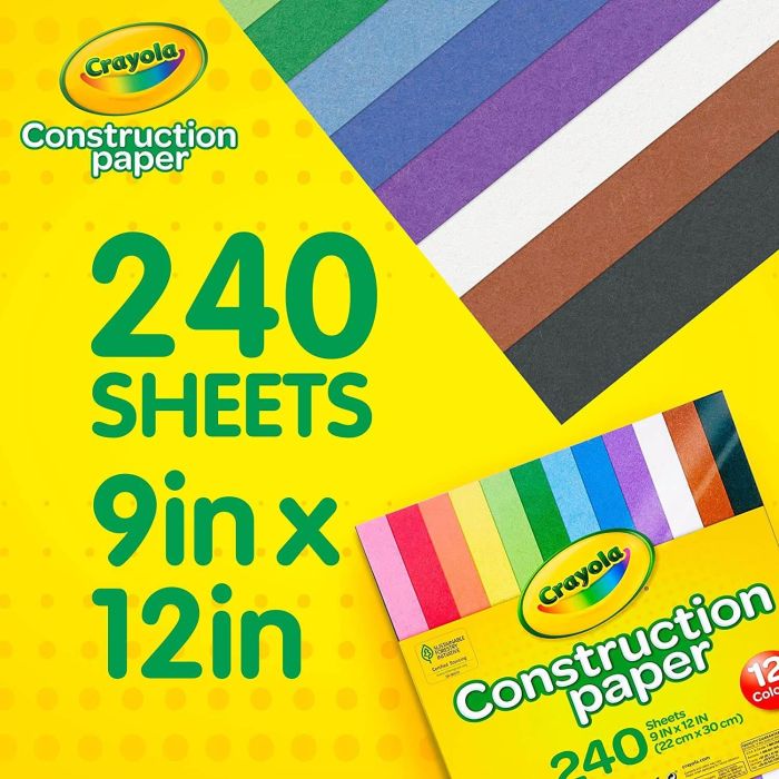 Crayola Construction Paper 240 Sheets