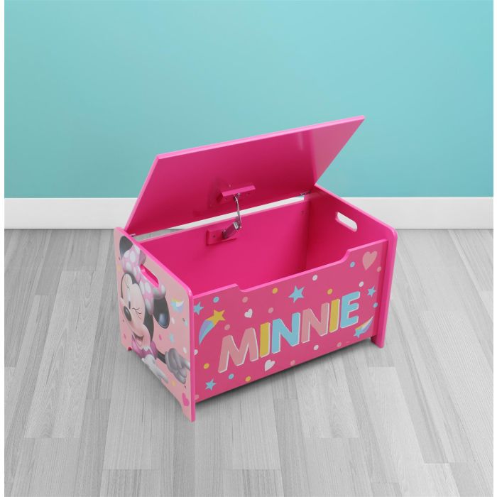 Minnie Mouse Deluxe Wooden Toy Box & Bench