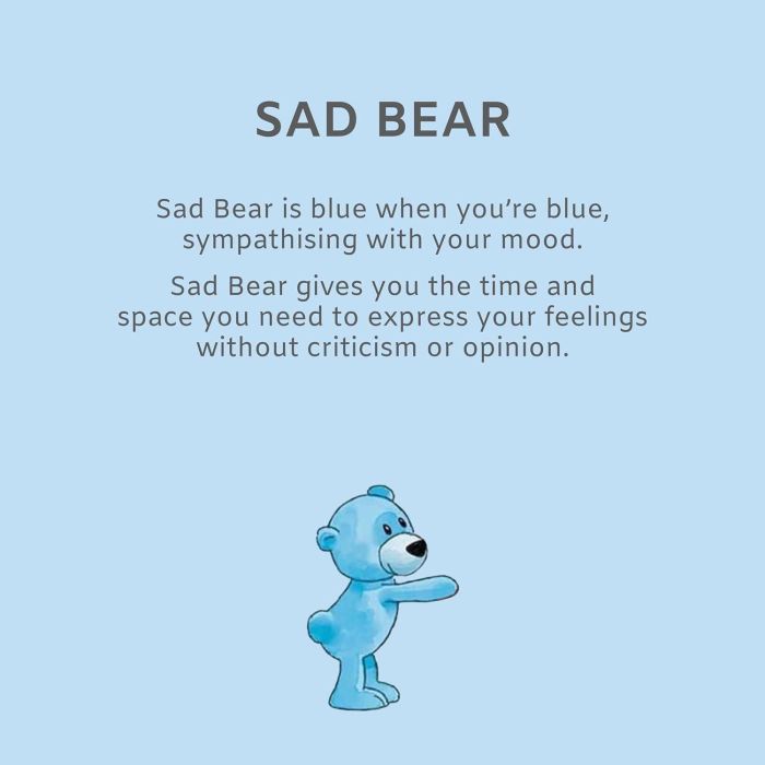 Mood Bears Sad Bear Mini Plush