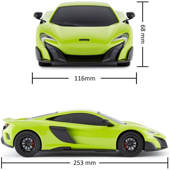 1:18 Scale Radio Controlled McLaren 675 LT Green Coupe