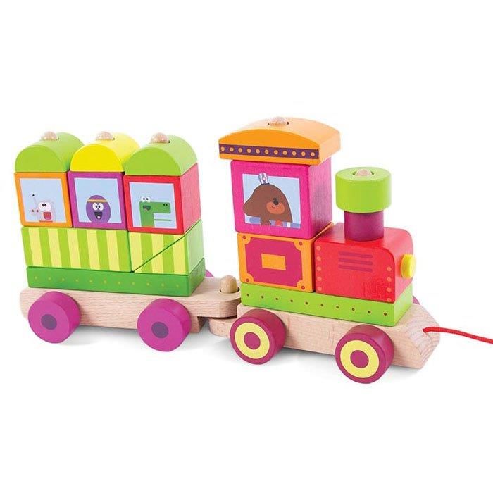 Hey Duggee Wooden Pull Along Stacking Train