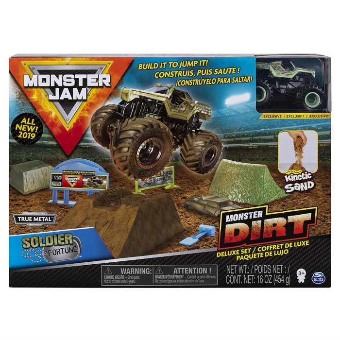 Monster Jam True Metal Dirt Monster Deluxe Set - Assorted