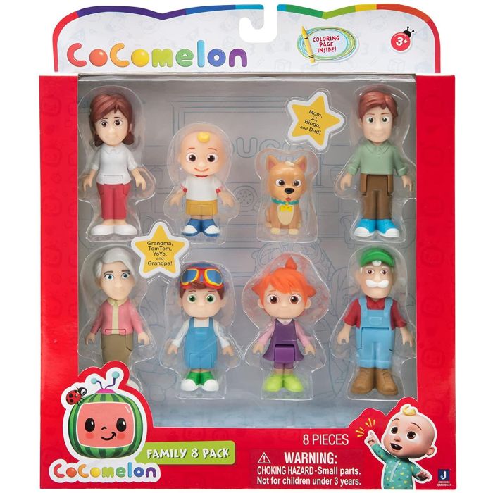 Cocomelon Family 8 Pack Figures