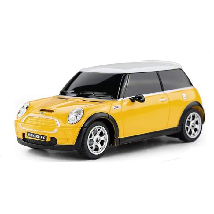 1:24 Scale Yellow Mini Cooper S Radio Controlled Car
