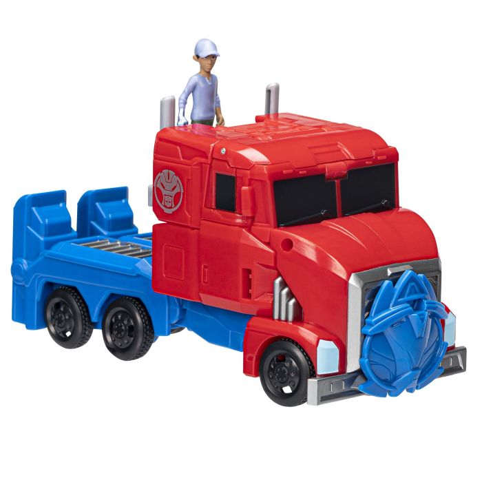 Transformers EarthSpark Spin Changer - Optimus Prime and Robby Malto Figure