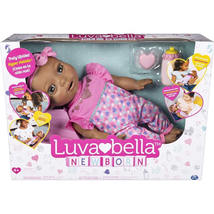 Luvabella Newborn Dark Brown Hair Doll