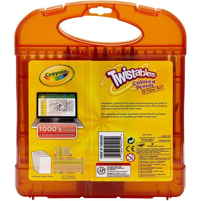 Crayola Mini Twistables Crayon 65 Piece Kit Orange