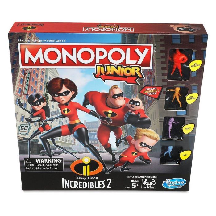 The Incredibles 2 Monopoly Junior