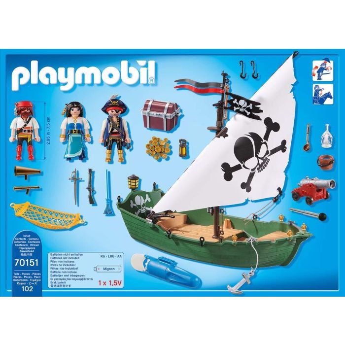 Playmobil 70151 Pirate Ship with Underwater Motor