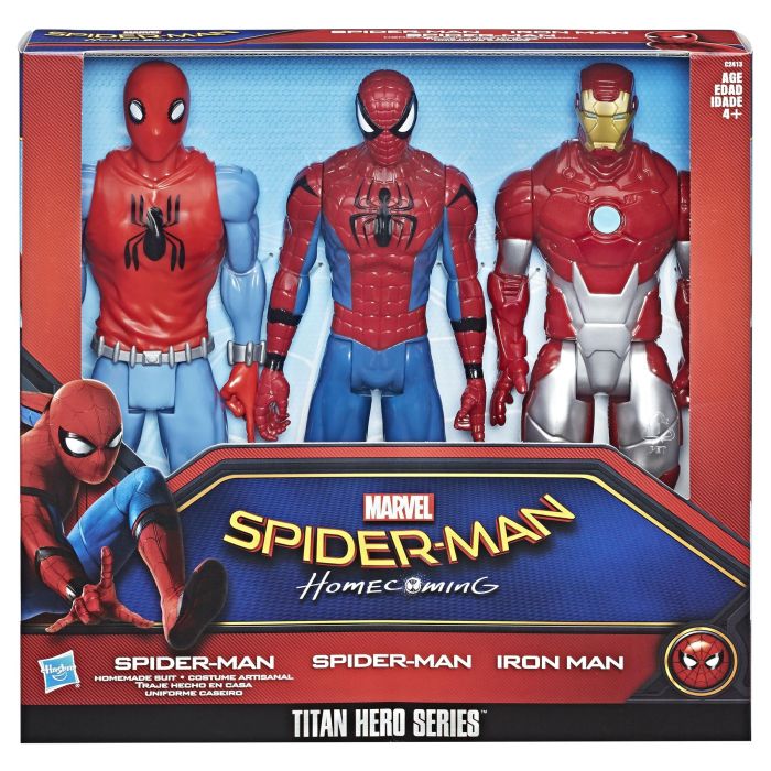 Marvel Spider-Man Homecoming Titan Hero Series 3 Pack Figures
