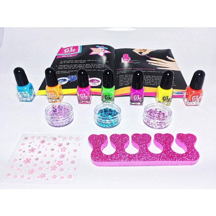 Grafix GL Style Glitz & Neon Manicure Nail Set