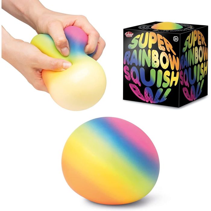 Super Rainbow Squish Ball