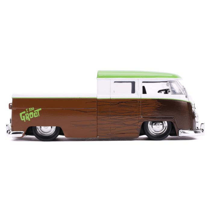 Marvel Groot and 1963 Volkswagen Bus Pickup 1:24 Scale Die Cast