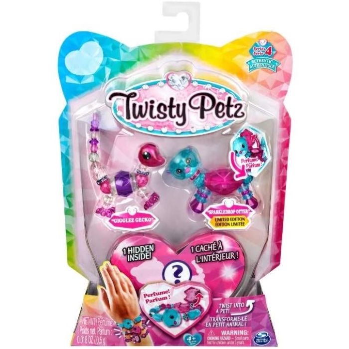 Twisty Petz 3 Pack Gigglez Gecko & Sparkledrop Otter