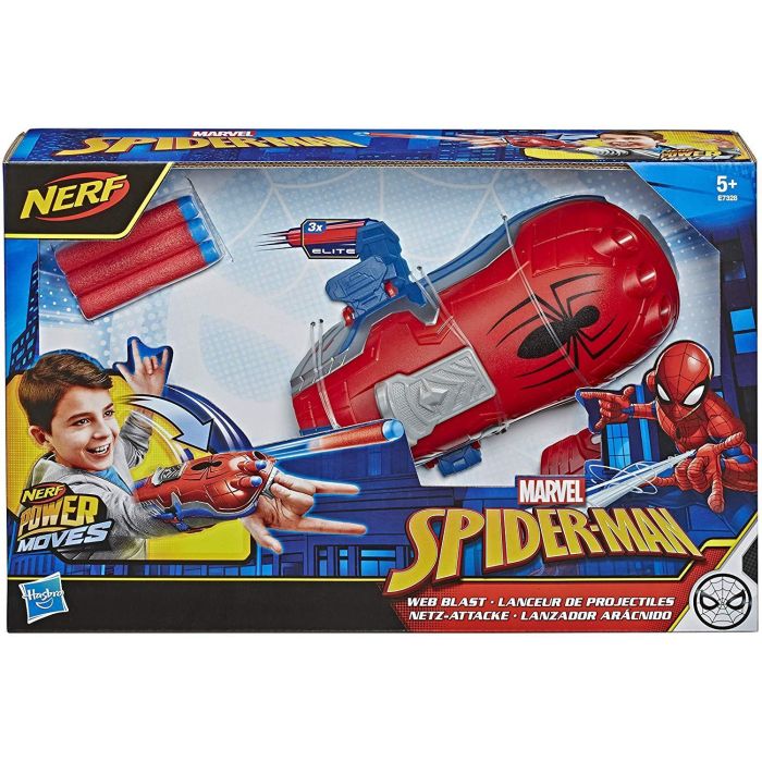 Nerf Power Moves Marvel Spider-man Web Blast Web Shooter