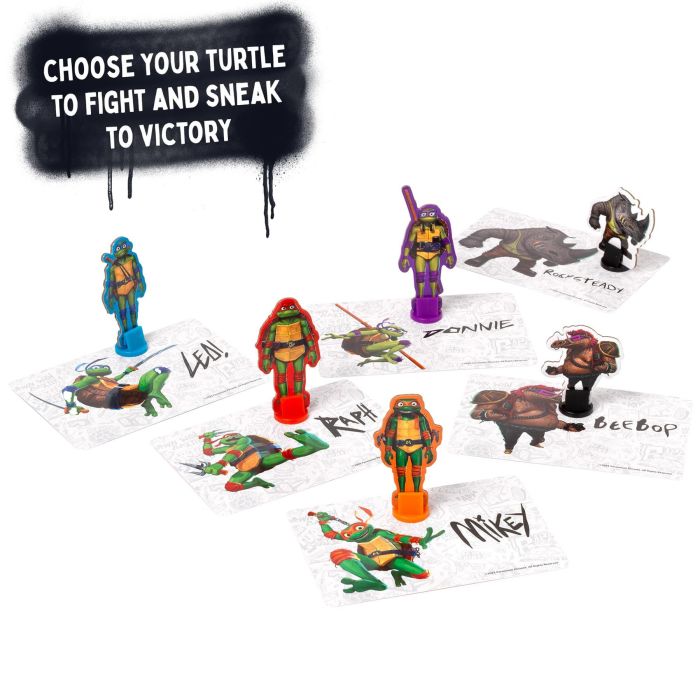 Teenage Mutant Ninja Turtles Sewer Battle Pressmatic Board Game