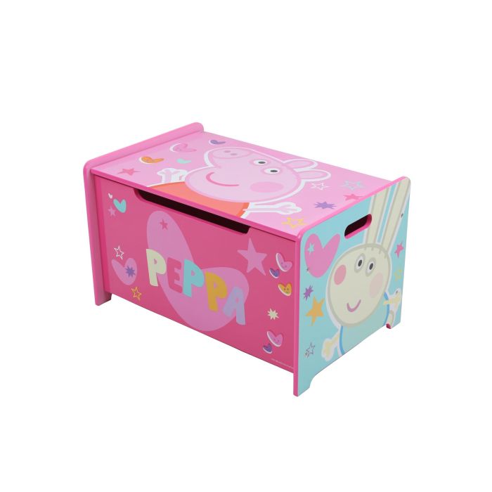 Peppa Pig Deluxe Wooden Toy Box & Bench
