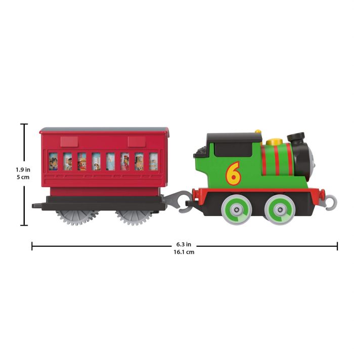 Thomas & Friends Push Along Percy Metal Engine Passenger Run