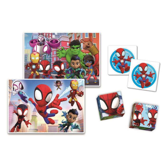 Clementoni Spidey and his Amazing Friends Edukit 4in1 Puzzle and Games Set