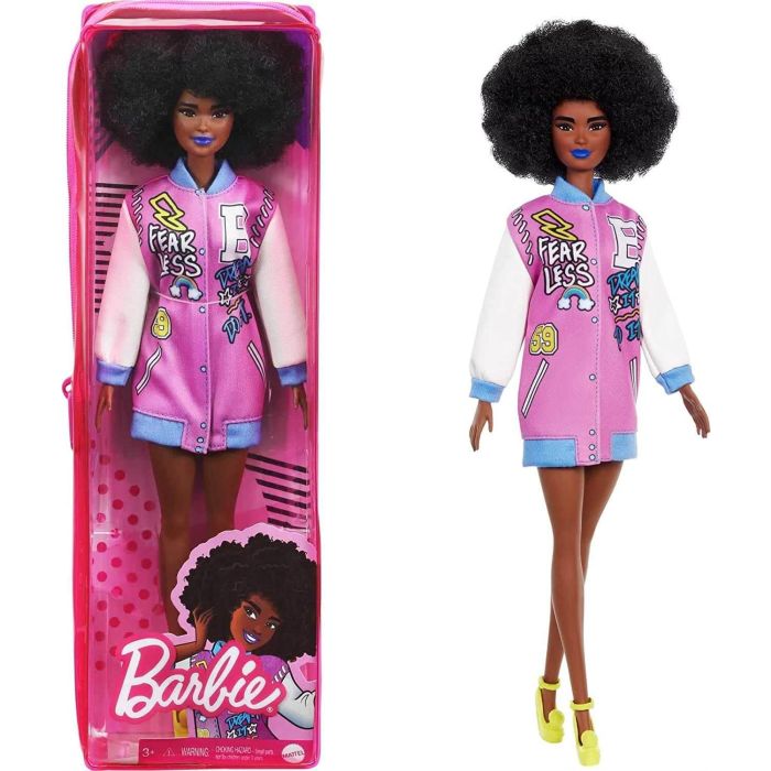 Barbie Fashionista Varsity Jacket Dress Doll