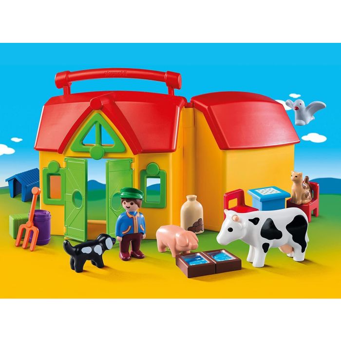 Playmobil 1.2.3 Take Along Farm Playset 6962