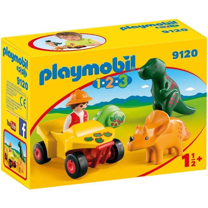 Playmobil 9120 1.2.3 Explorer with Dinos