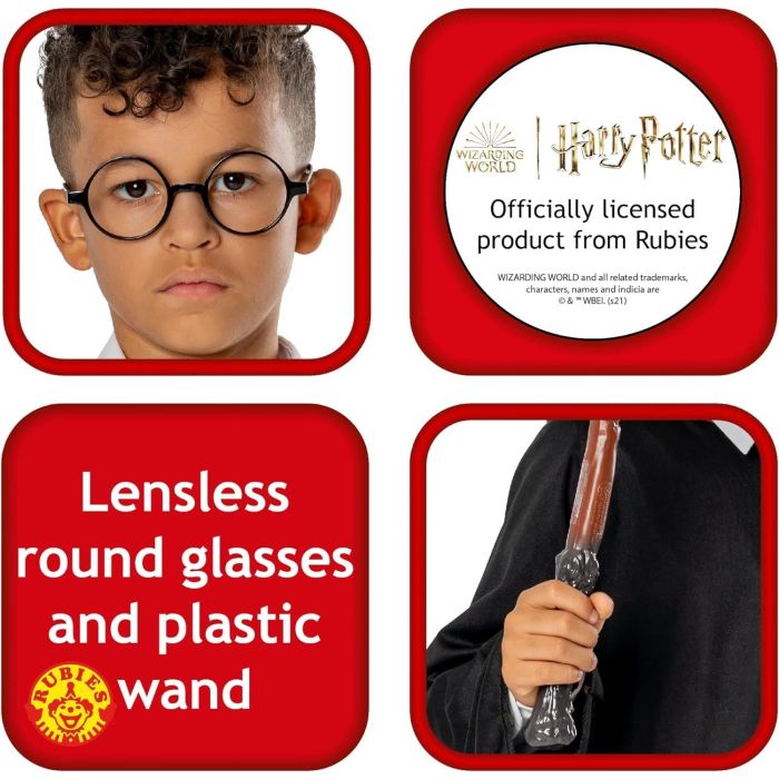 Harry Potter Costume Kit with Wand & Glasses