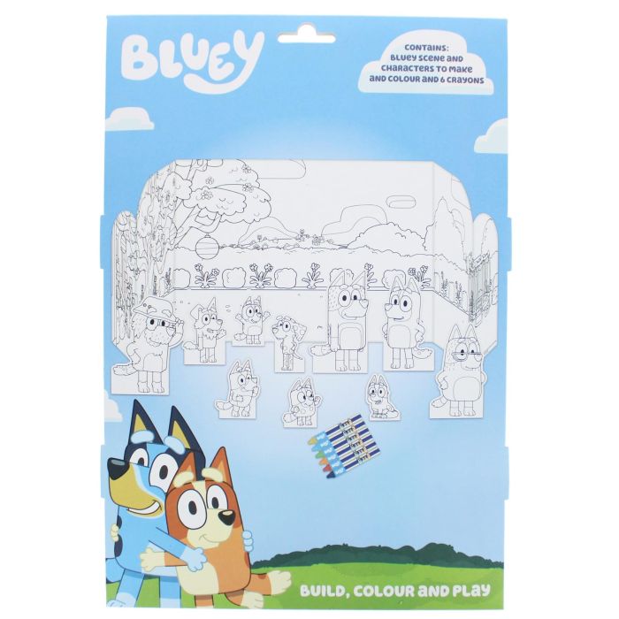 Bluey Build, Colour and Play Set