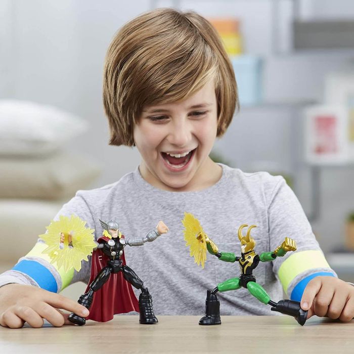 Avengers & Flex Thor vs Loki Figures